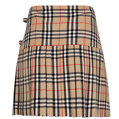 Check Wool Zoe Mini Skirt