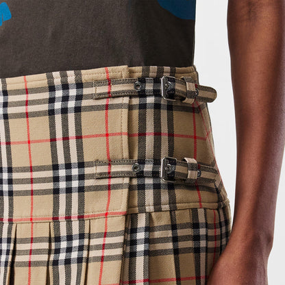 Check Wool Zoe Mini Skirt