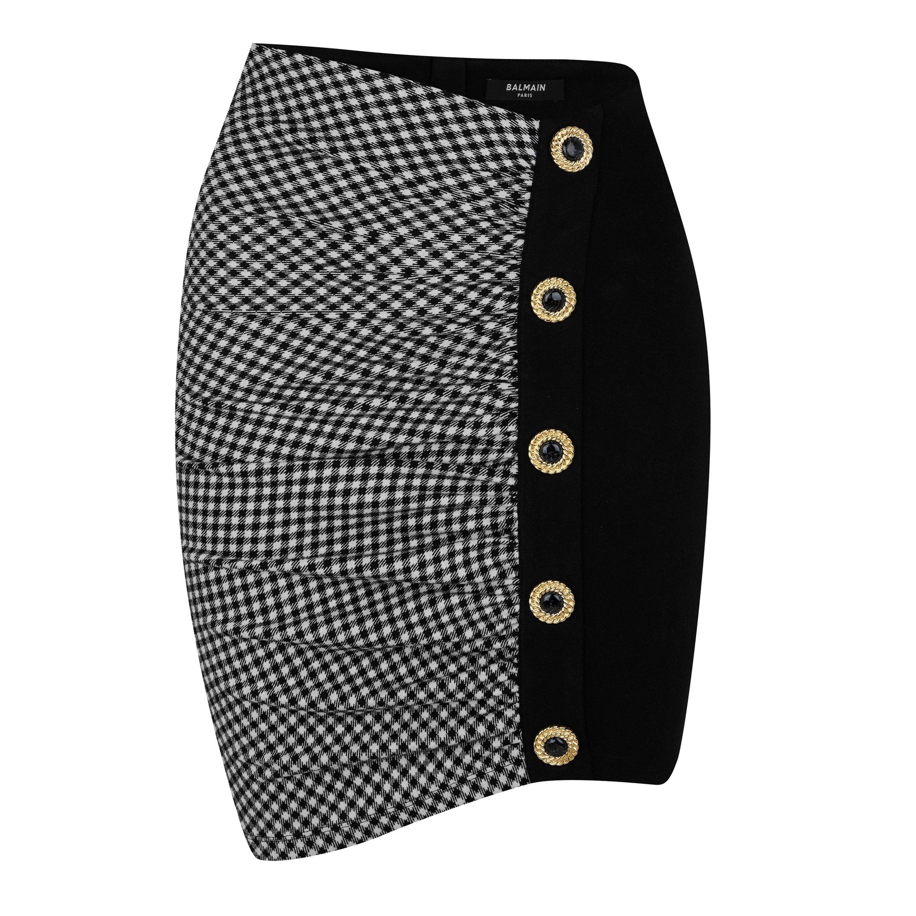 Ruched Crosshatch Midi Skirt