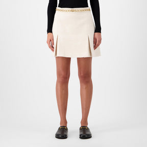 Bouclé Knit Mini Skirt