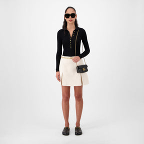 Bouclé Knit Mini Skirt