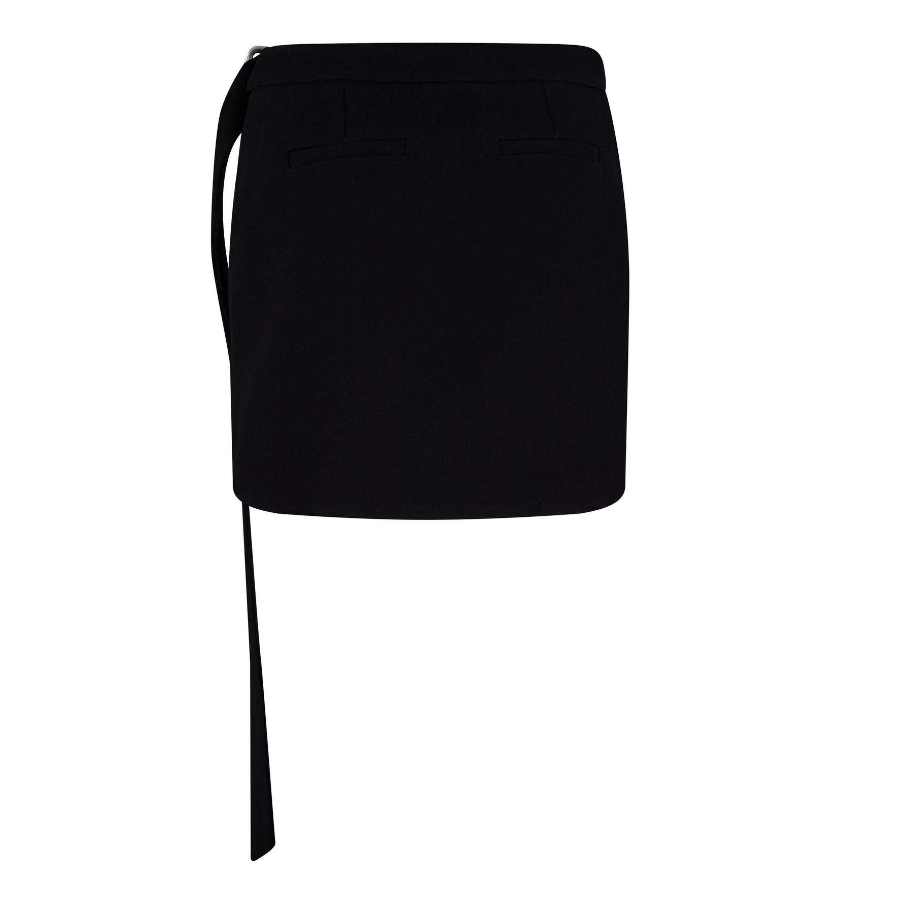 Mini Belted Skirt With Slit