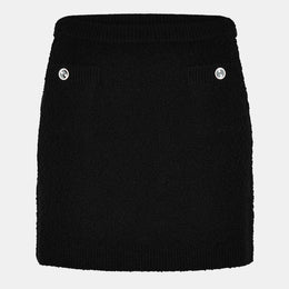 Wool Knit Mini Skirt