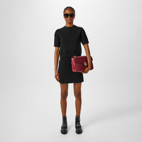 Women's Wool Knit Mini Skirt