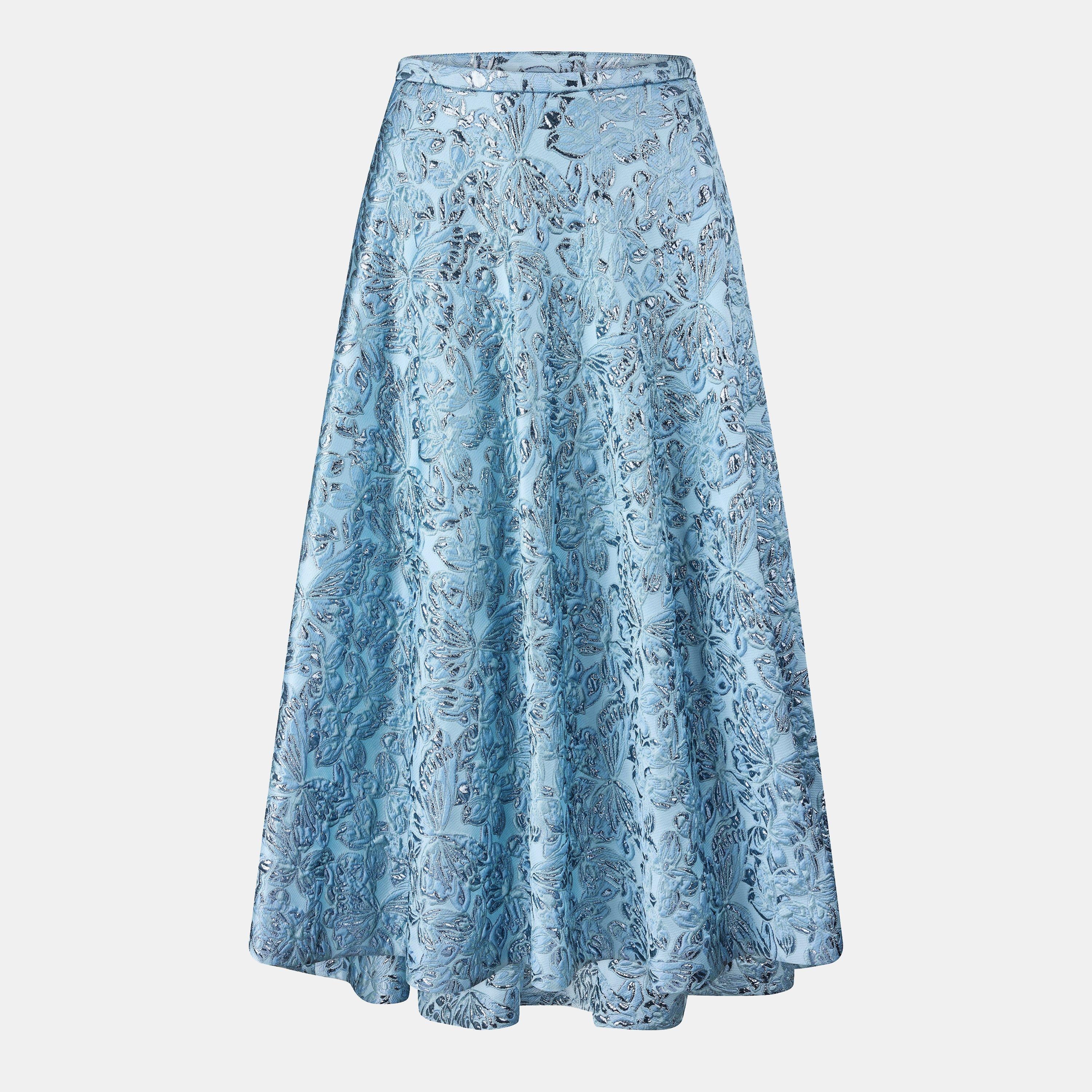 Lamé Butterflies Brocade Skirt.