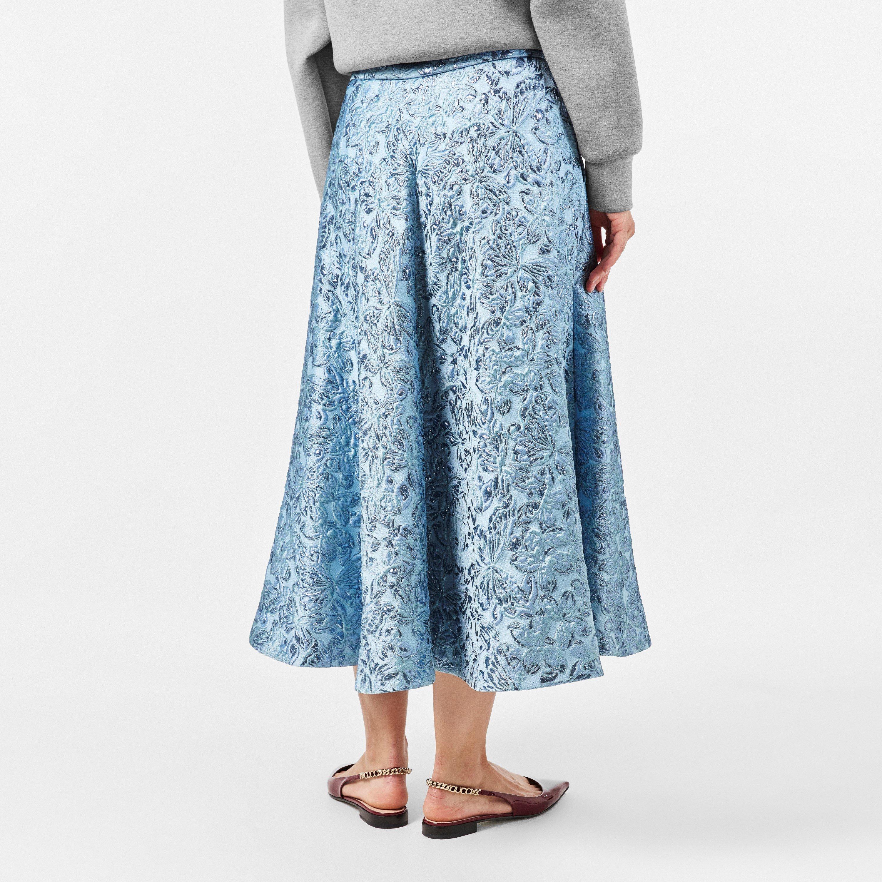 Lamé Butterflies Brocade Skirt.