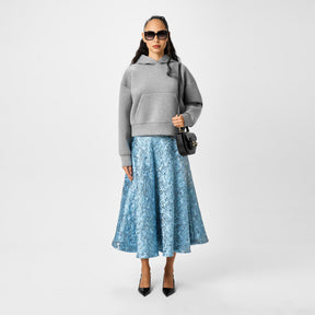 Lamé Butterflies Brocade Skirt.