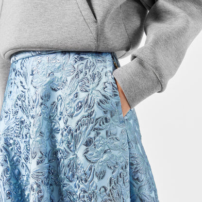 Lamé Butterflies Brocade Skirt.