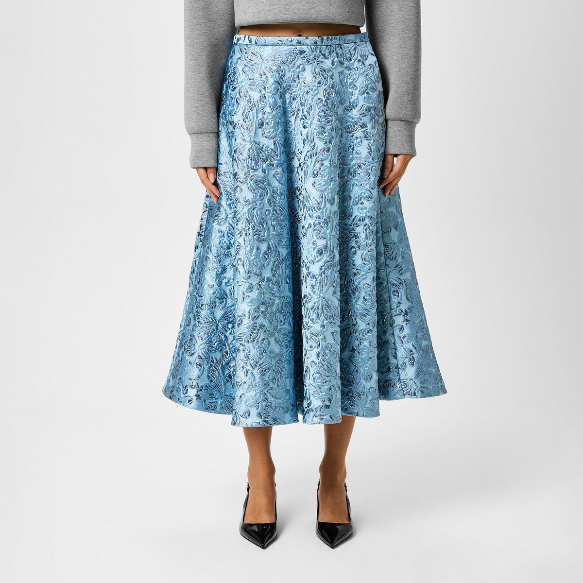 Lamé Butterflies Brocade Skirt.