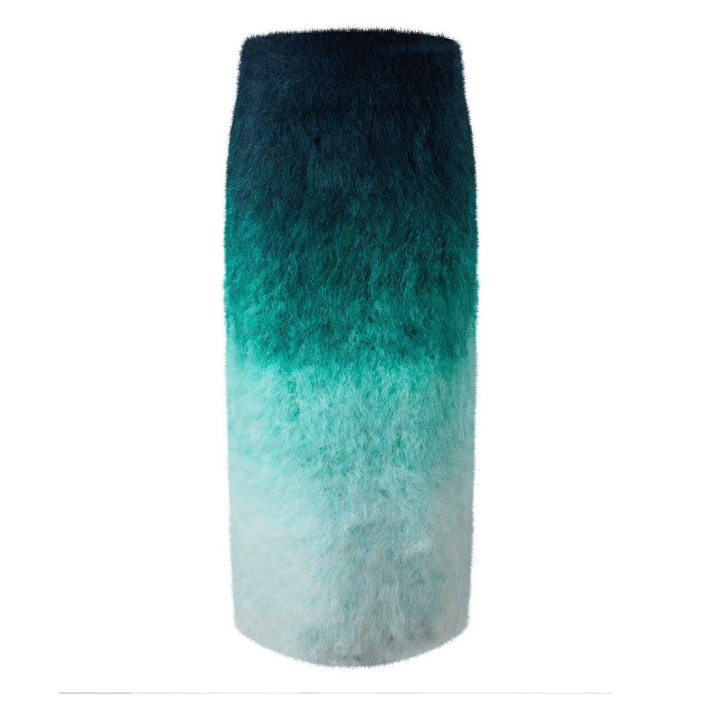 Gradient Mohair Skirt