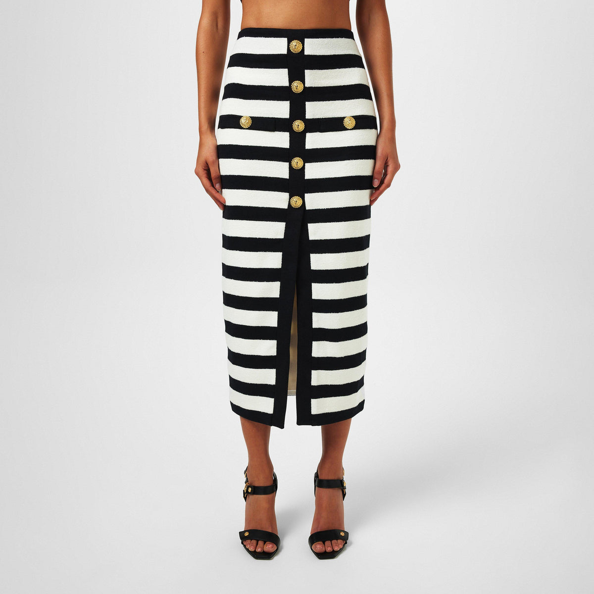 Striped Jersey Skirt