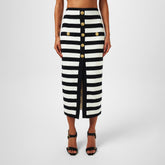 Striped Jersey Skirt