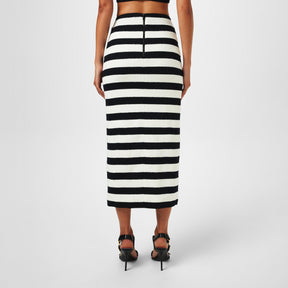 Striped Jersey Skirt