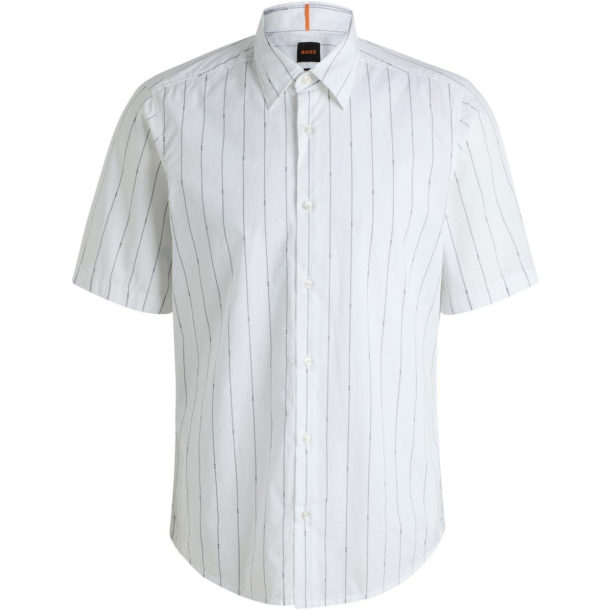Men's Rash Stripe Short-Sleeve Patterned Shirt