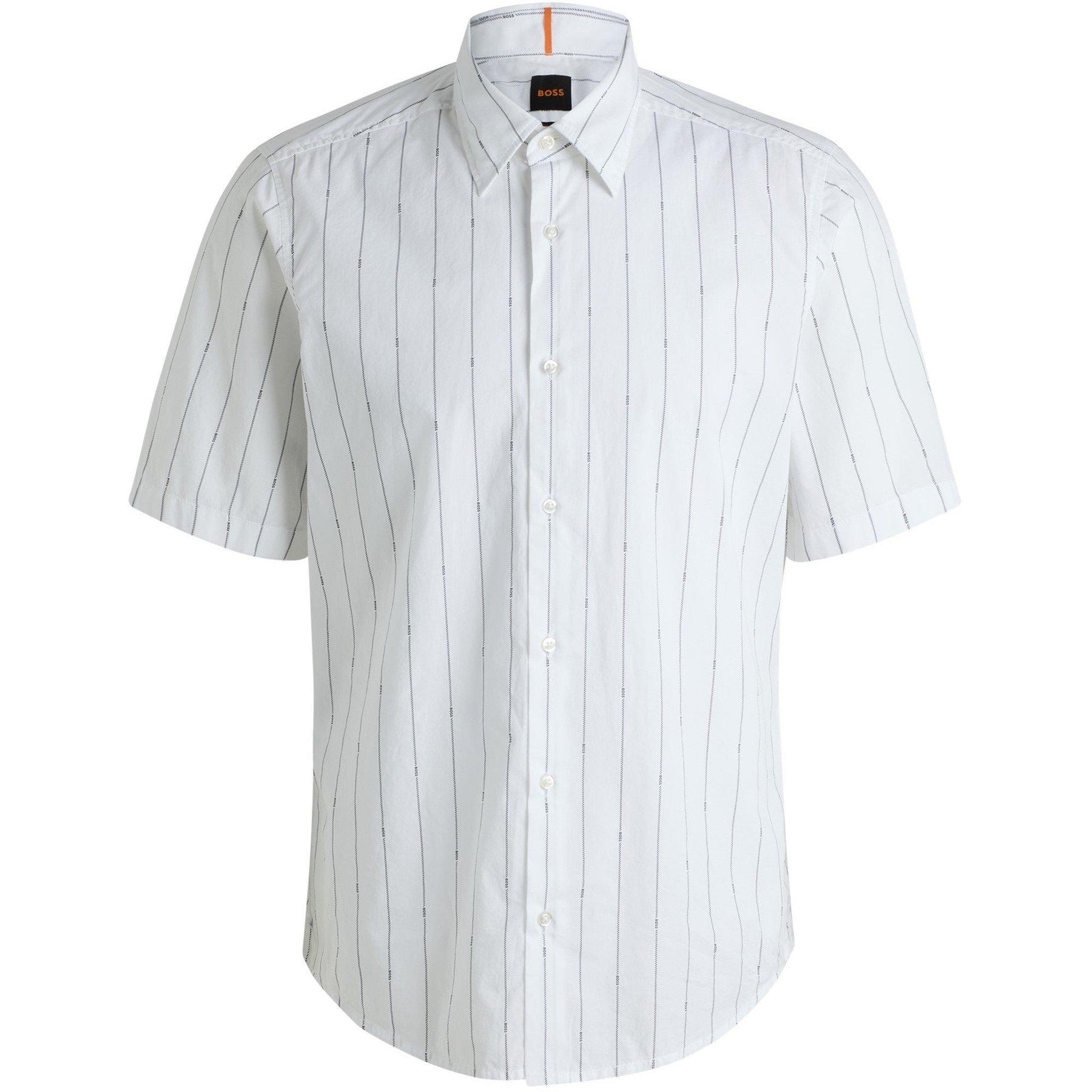 Men's Rash Stripe Short-Sleeve Patterned Shirt