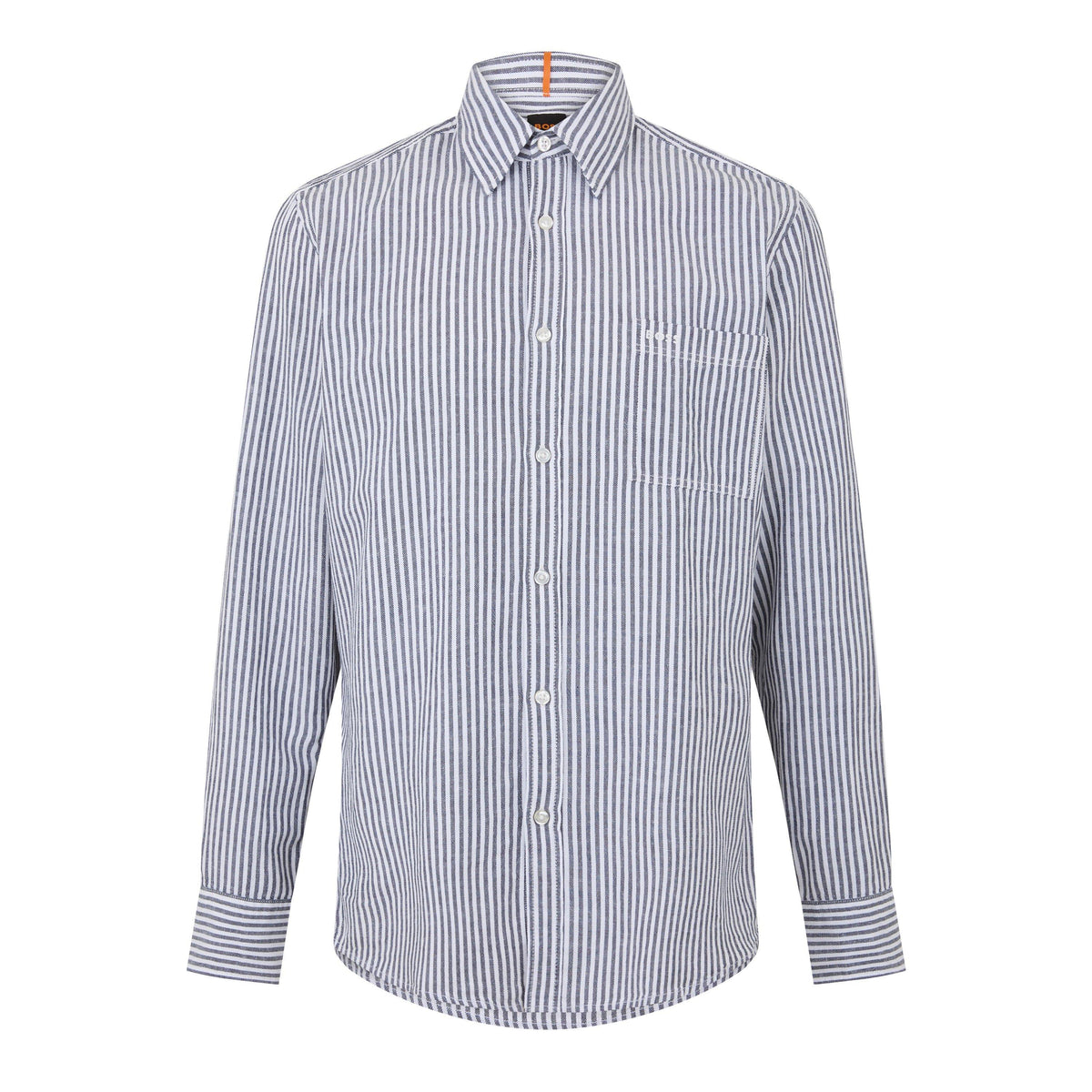 Men's Relegant Stripe Patterned Long-Sleeve Shirt