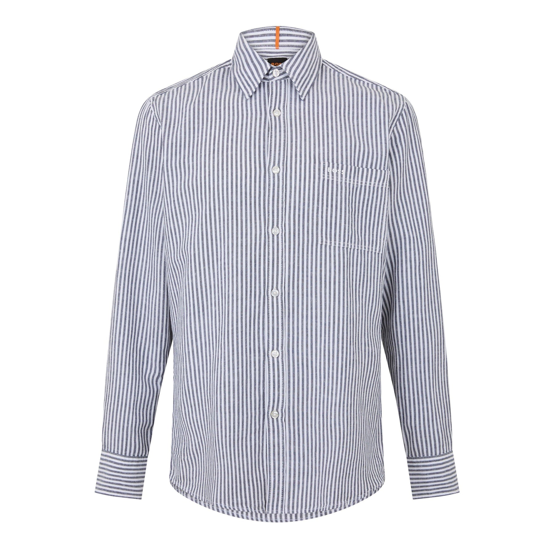 Men's Relegant Stripe Patterned Long-Sleeve Shirt