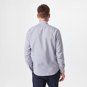 Men's Relegant Stripe Patterned Long-Sleeve Shirt