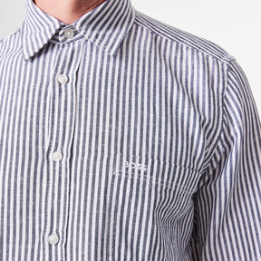 Men's Relegant Stripe Patterned Long-Sleeve Shirt