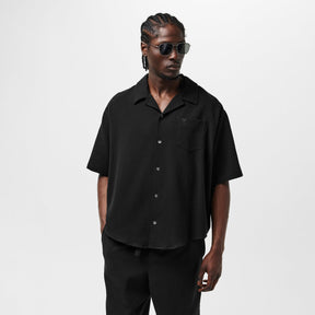 Men's Camp Short-Sleeve Plain Shirt