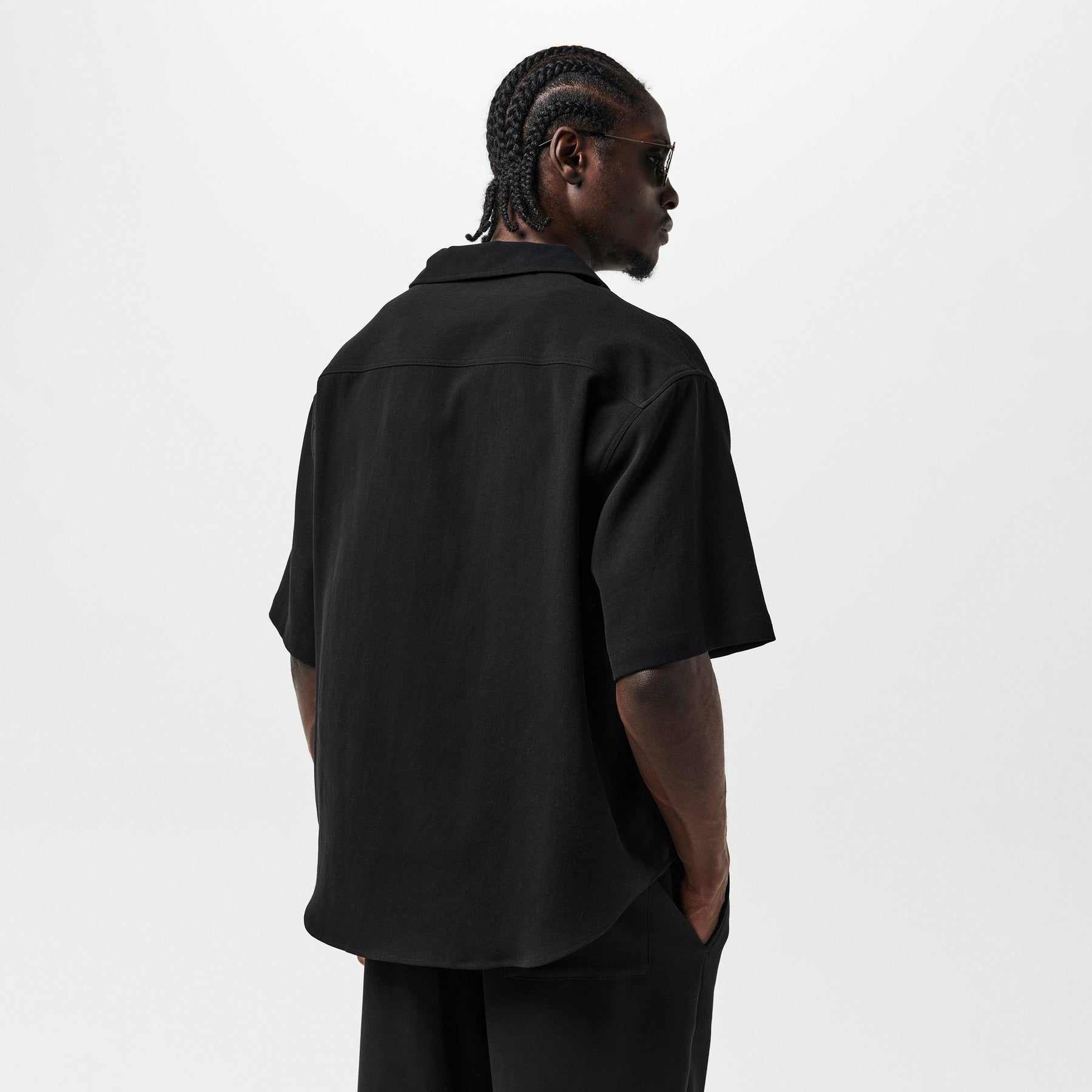 Men's Camp Short-Sleeve Plain Shirt