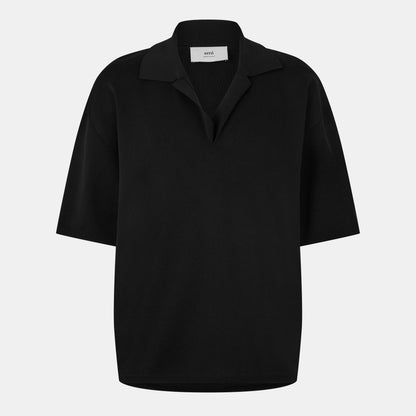 Knitted Short-Sleeve Polo Shirt