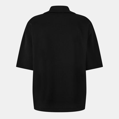 Knitted Short-Sleeve Polo Shirt