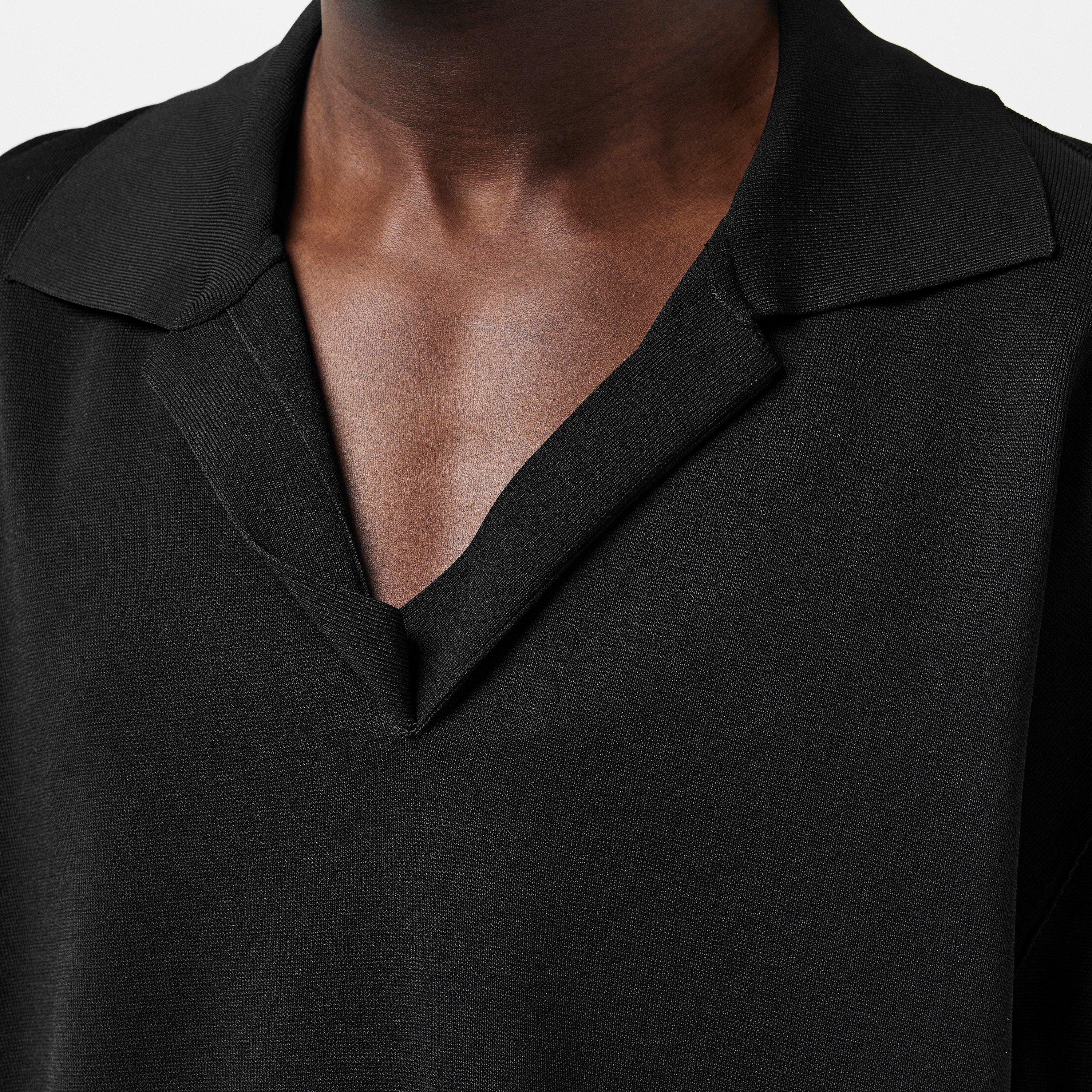 Knitted Short-Sleeve Polo Shirt