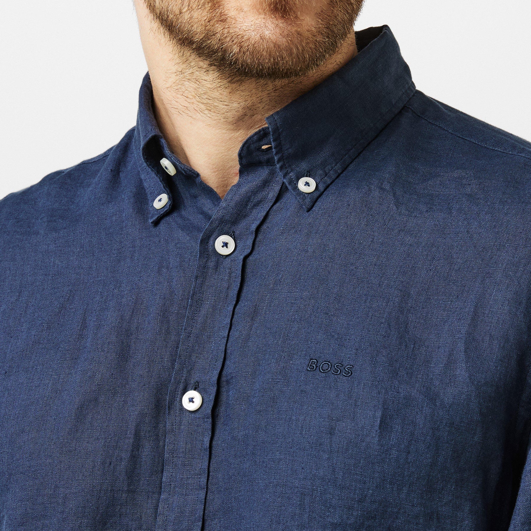 Men's H Liam Long-Sleeve Plain Shirt