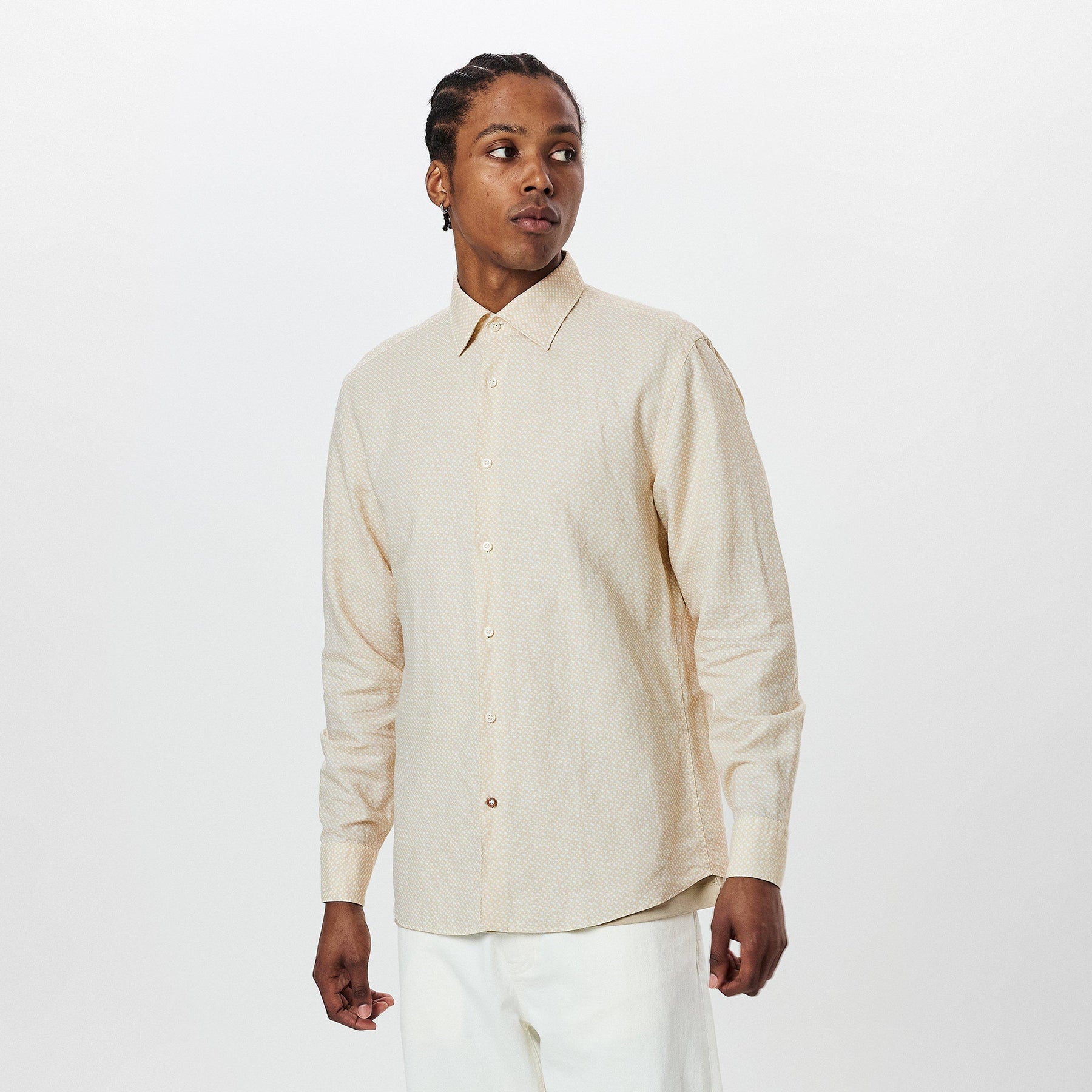 Men's HBB CHAL Kent Patterned Short-Sleeve Shirt