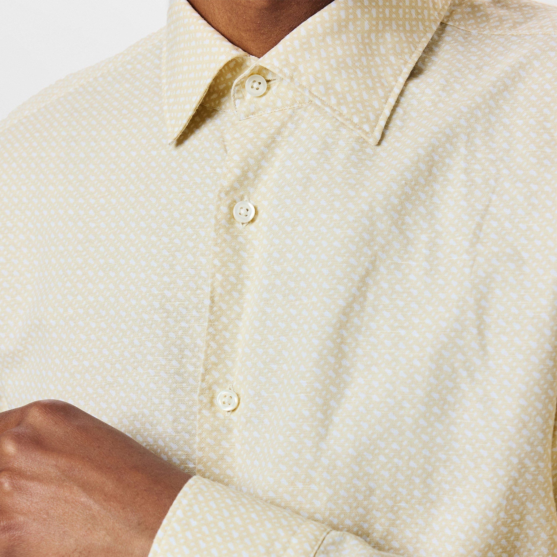 Men's HBB CHAL Kent Patterned Short-Sleeve Shirt