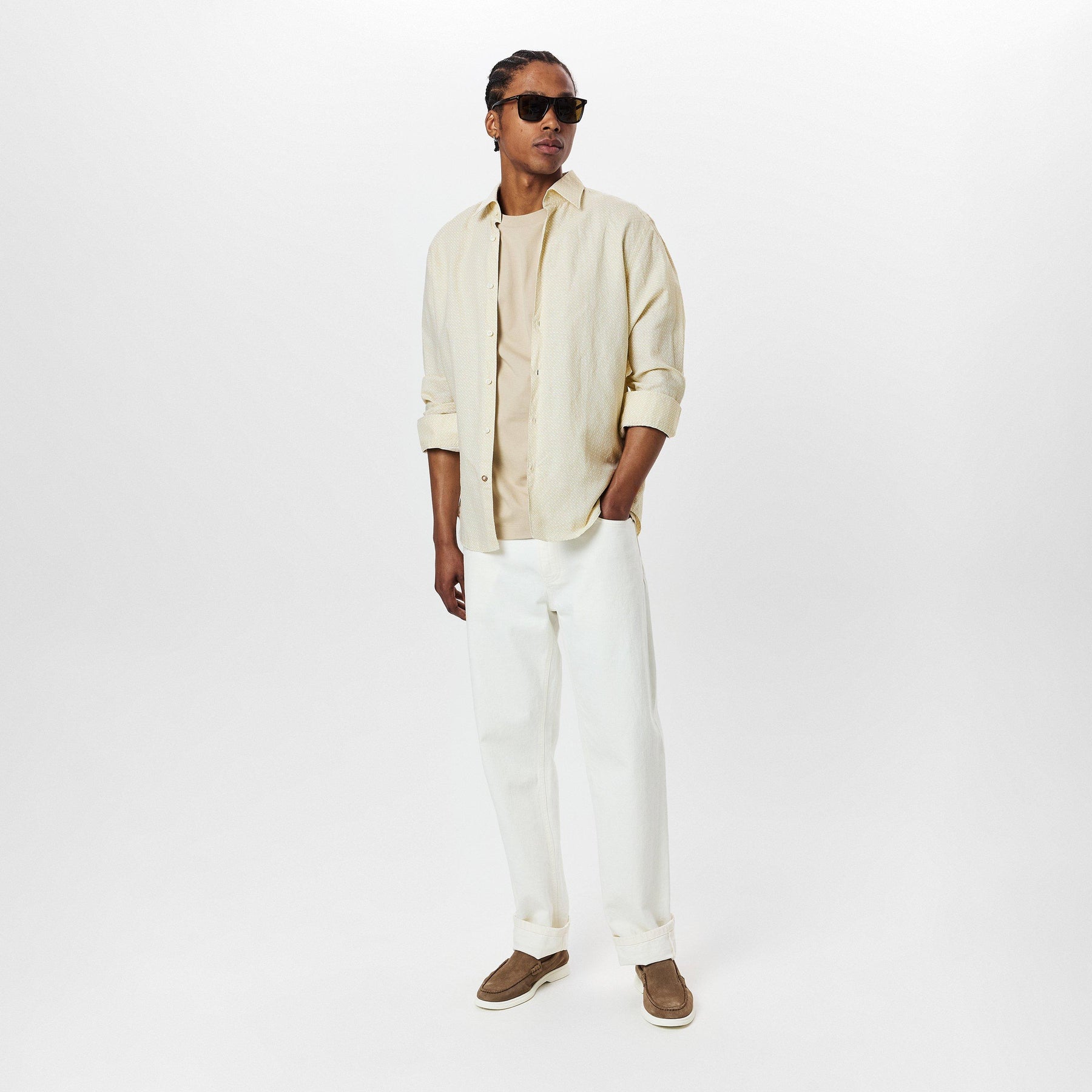 Men's HBB CHAL Kent Patterned Short-Sleeve Shirt