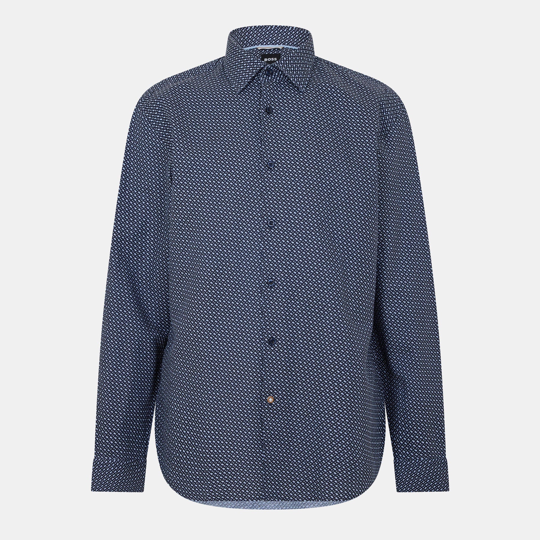 Men's HBB CHAL Kent Patterned Short-Sleeve Shirt