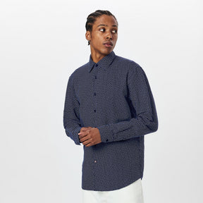 Men's HBB CHAL Kent Patterned Short-Sleeve Shirt