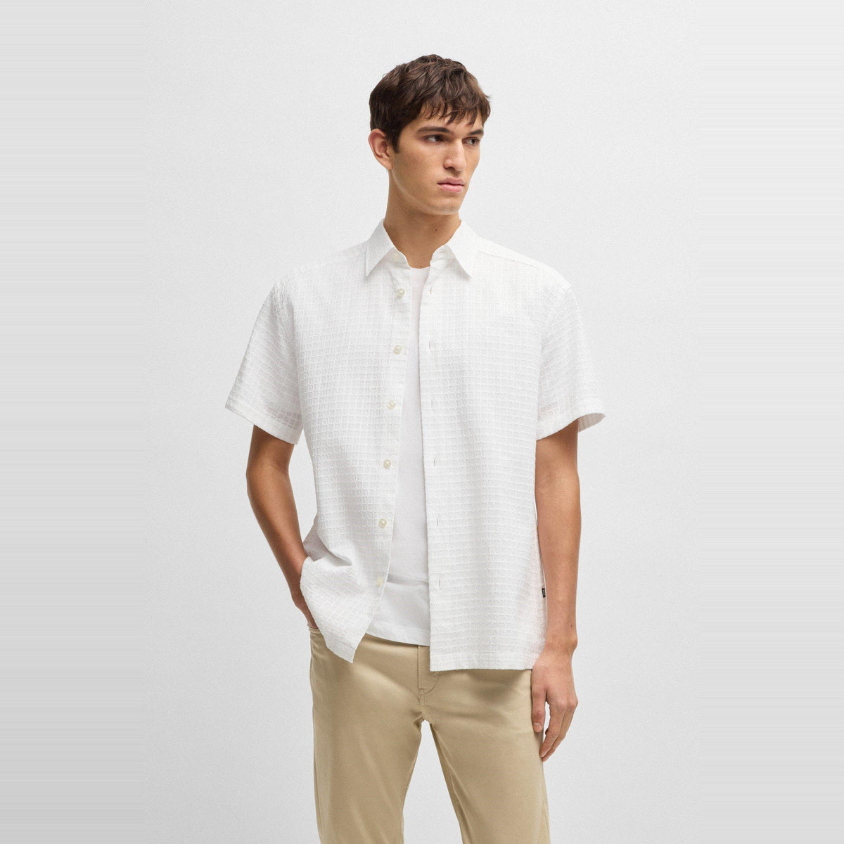 Men's HBB C CORY Plain Short-Sleeve Shirt