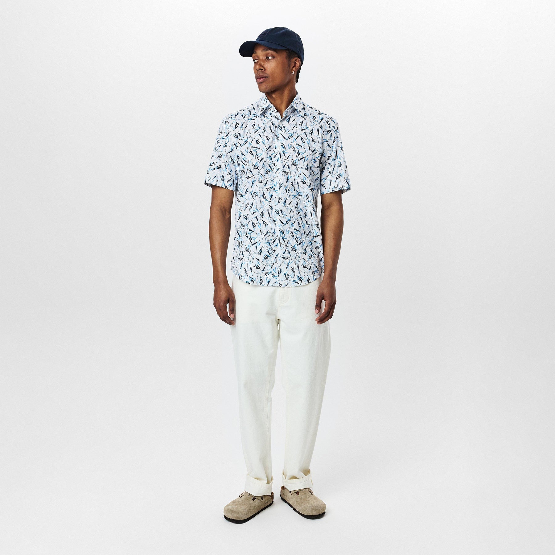 Men's HBB HJOE KentSHC1 Patterned Short-Sleeve Shirt