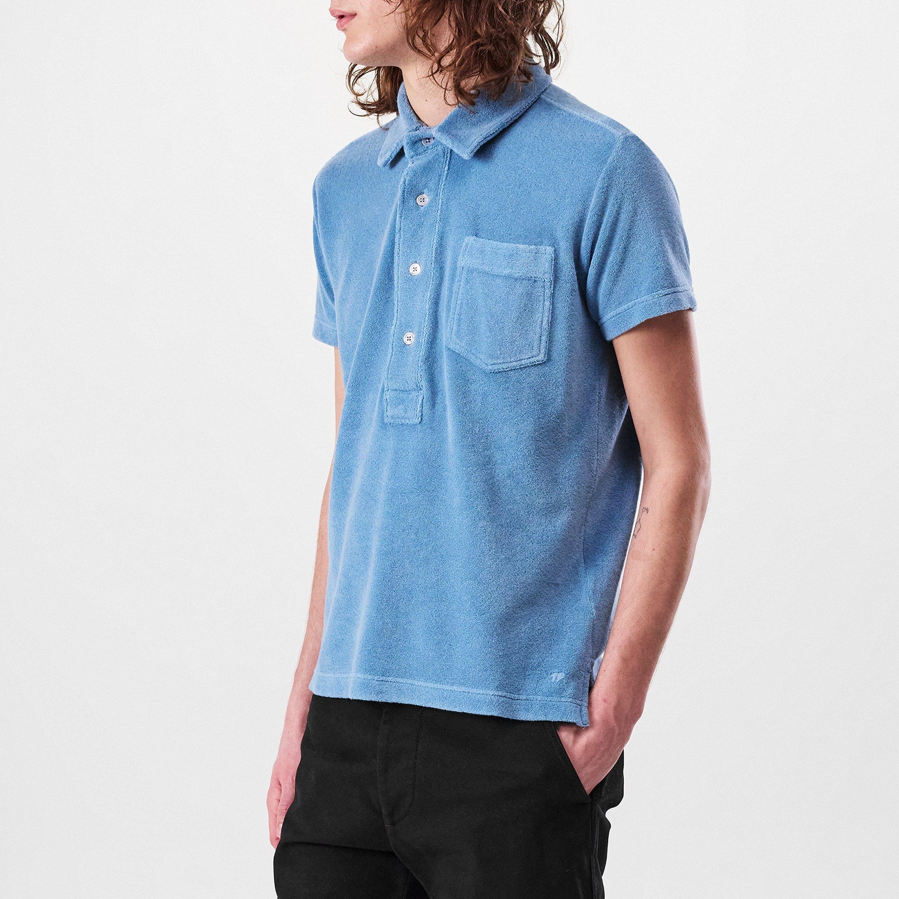 Men's Towelling Polo