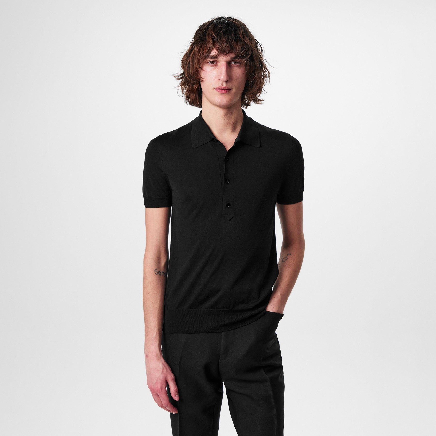 Silk Short Sleeve Polo