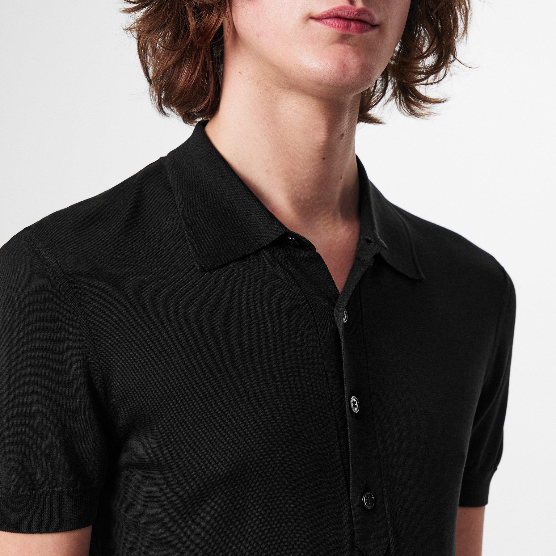 Silk Short Sleeve Polo
