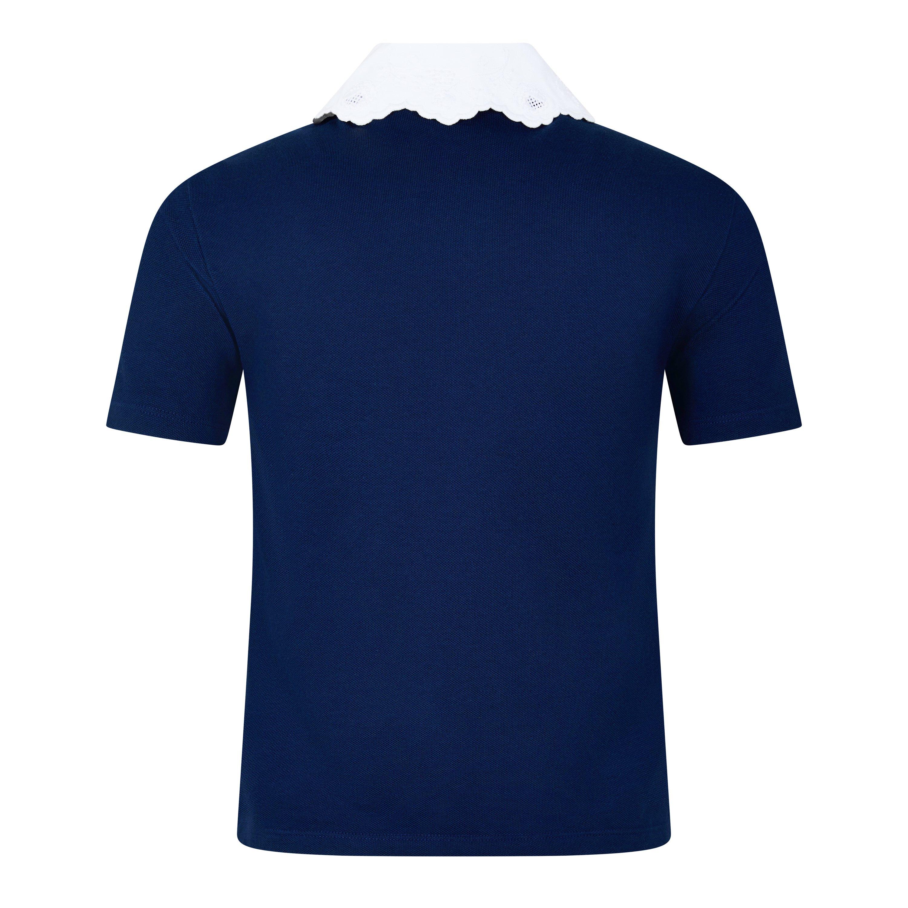 Embroidered Polo Sweatshirt