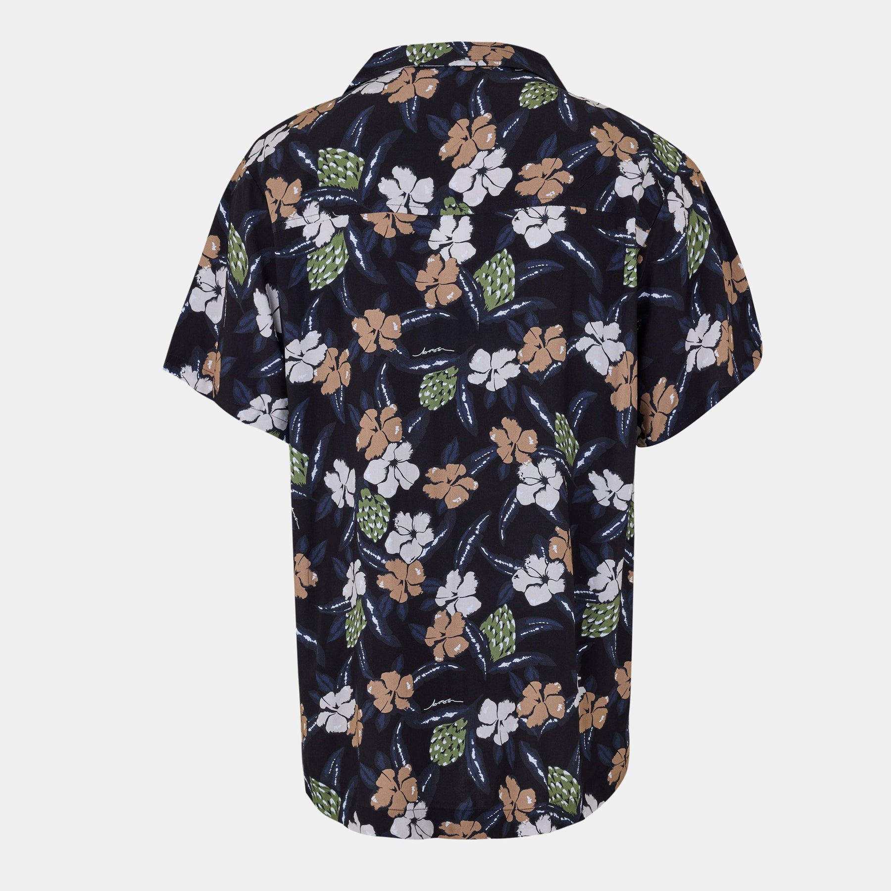 Men's BW Beach Shirt, Plain Short-Sleeve