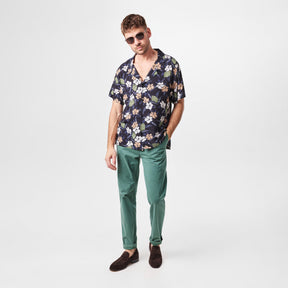 Men's BW Beach Shirt, Plain Short-Sleeve