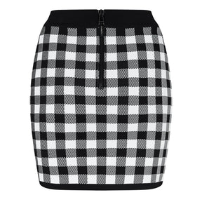 Check Mini Skirt