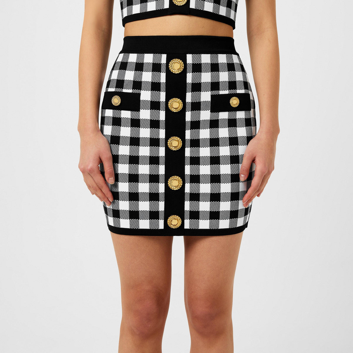 Check Mini Skirt