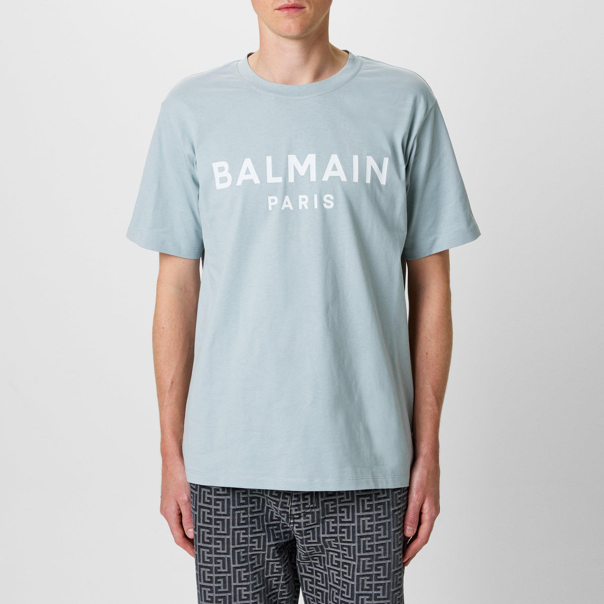 Men's Paris Print Logo Cotton T-Shirt