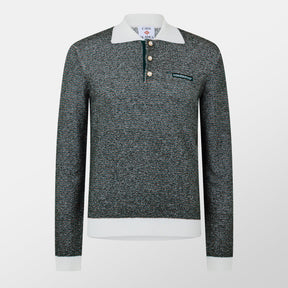 Men's Casa Boucle Long-Sleeve Polo Shirt