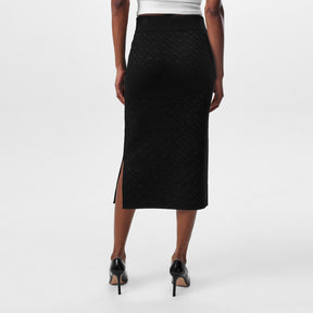 Women's Knitted Midi Skirt, Fabric Design