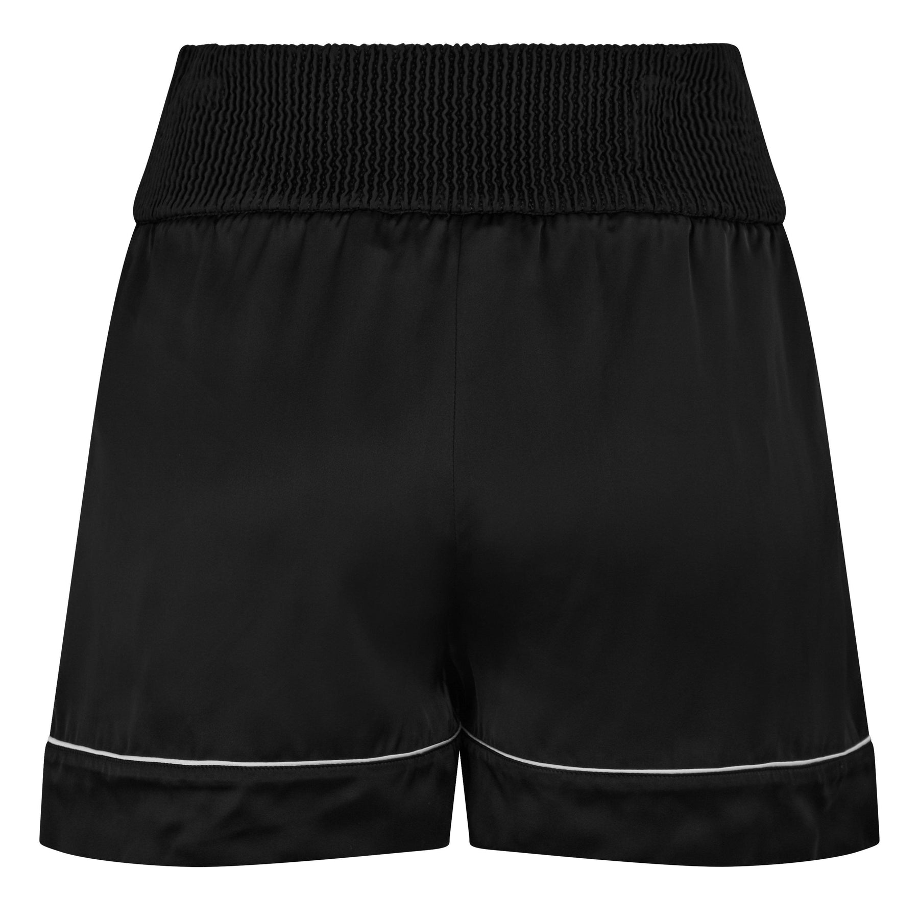 Satin Logo-Patch Shorts