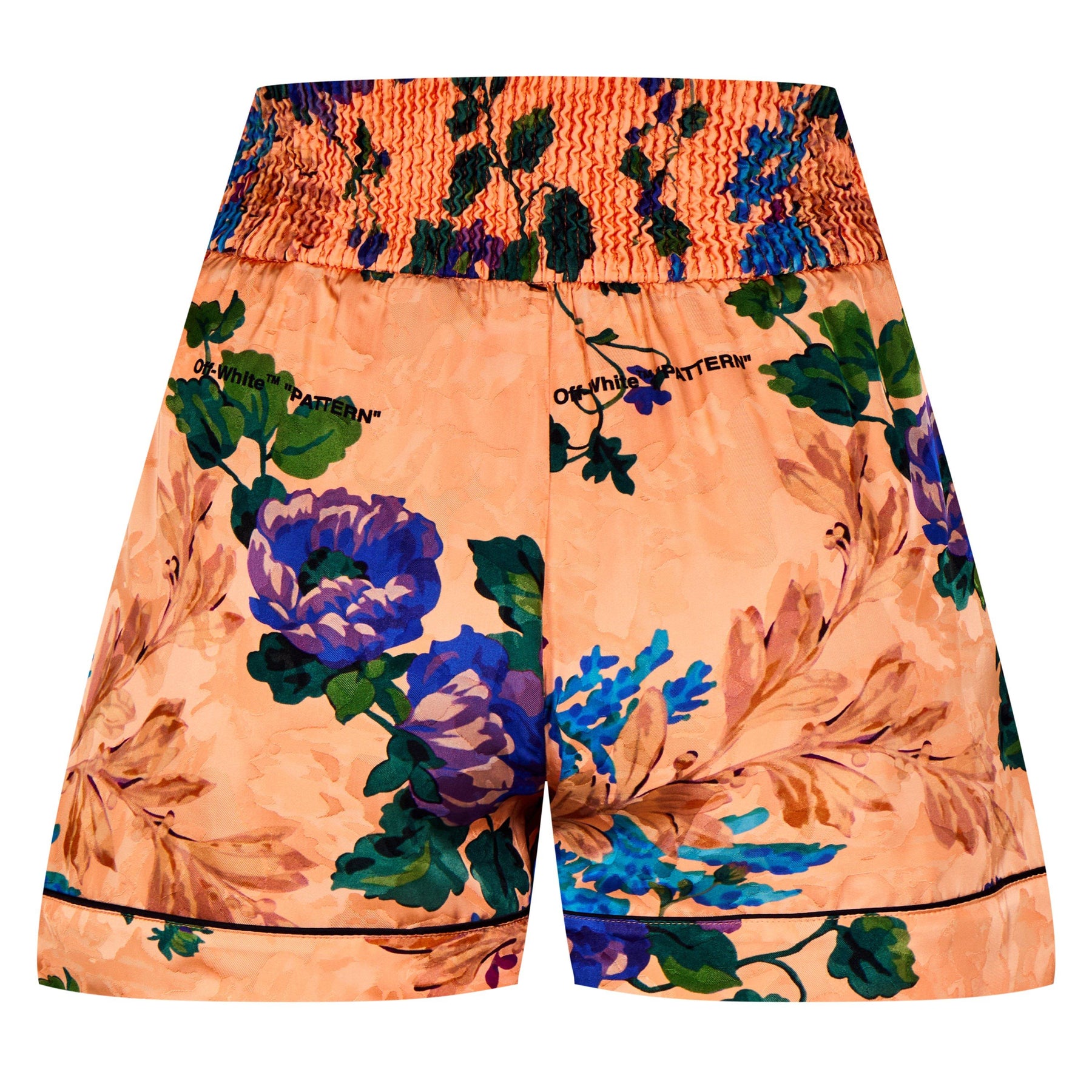 Satin Logo-Patch Shorts