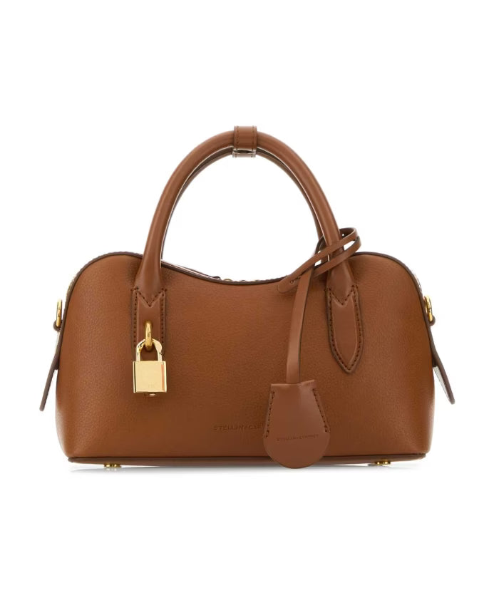 Caramel Synthetic Leather Handbag